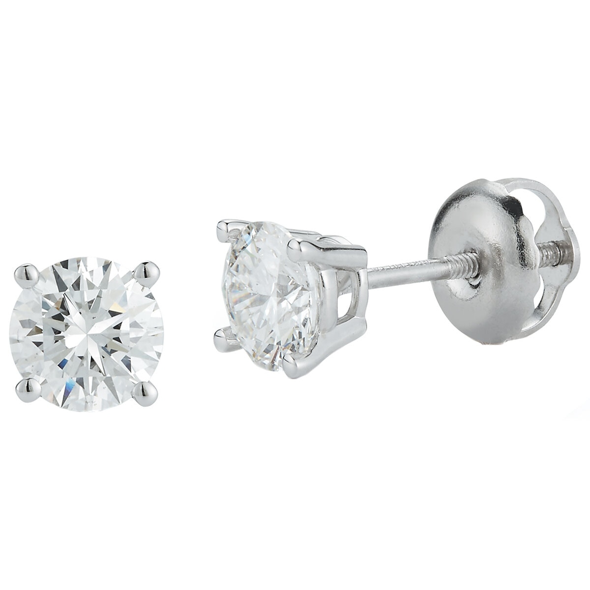 18KT White Gold 0.48ctw Diamond Earrings