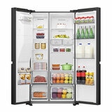 Hisense 632L Side By Side Fridge Black HRSBS633BW Hisense 632L Side By Side Fridge Black HRSBS633BW