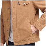 Calvin Klein Canvas Sherpa Jacket Brown