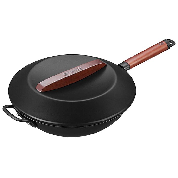 SANHO Nonstick Iron Wok 32cm SANHO Nonstick Iron Wok 32cm