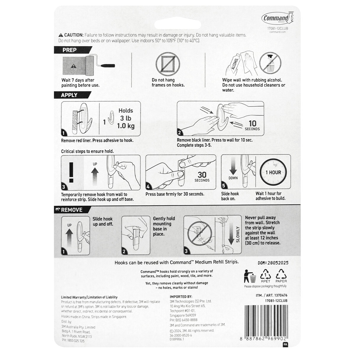 3M Command Picture Hanging and Hooks Assorted Packs