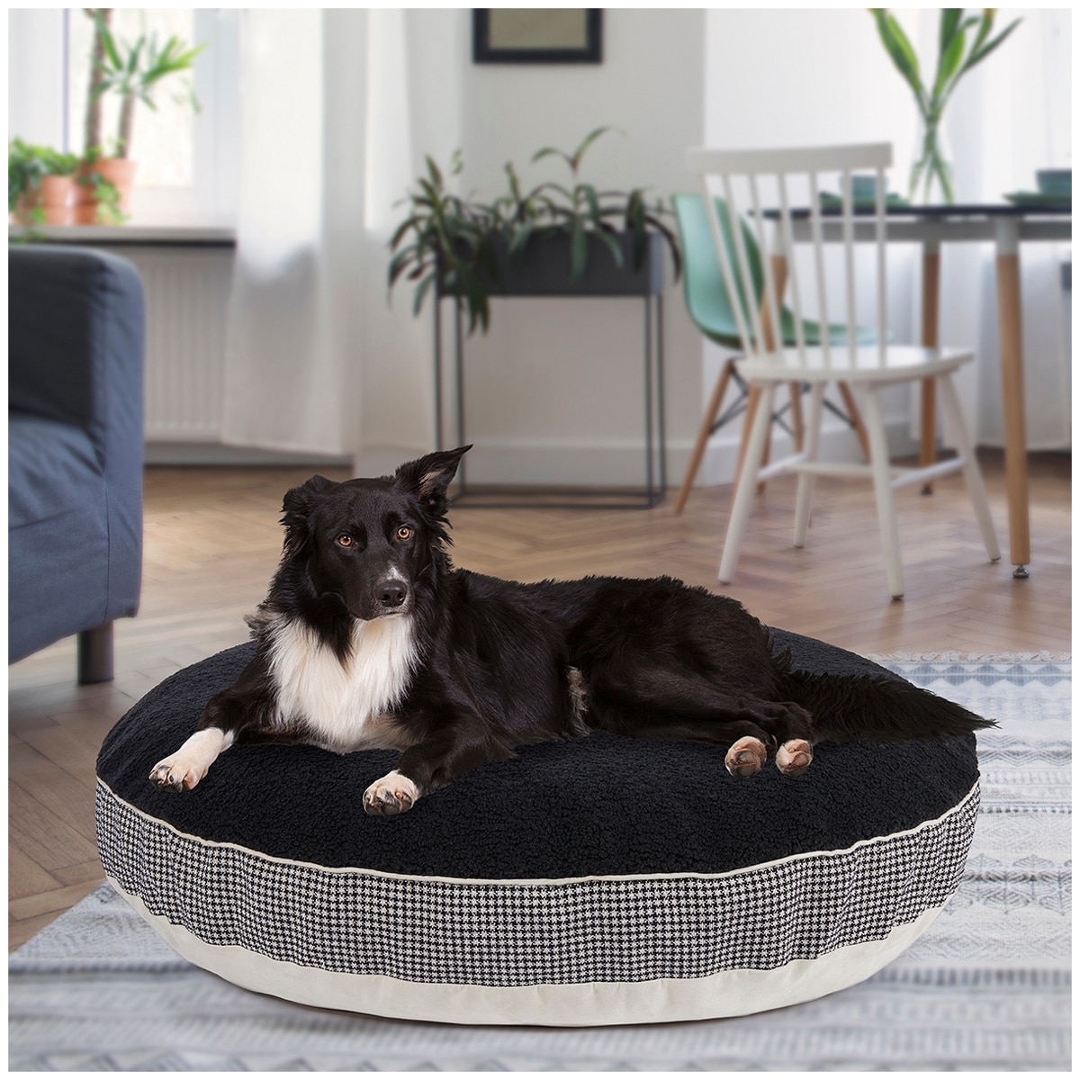 Kirkland Signature Dog Bed Hounds Tooth Shearling Costco Australia