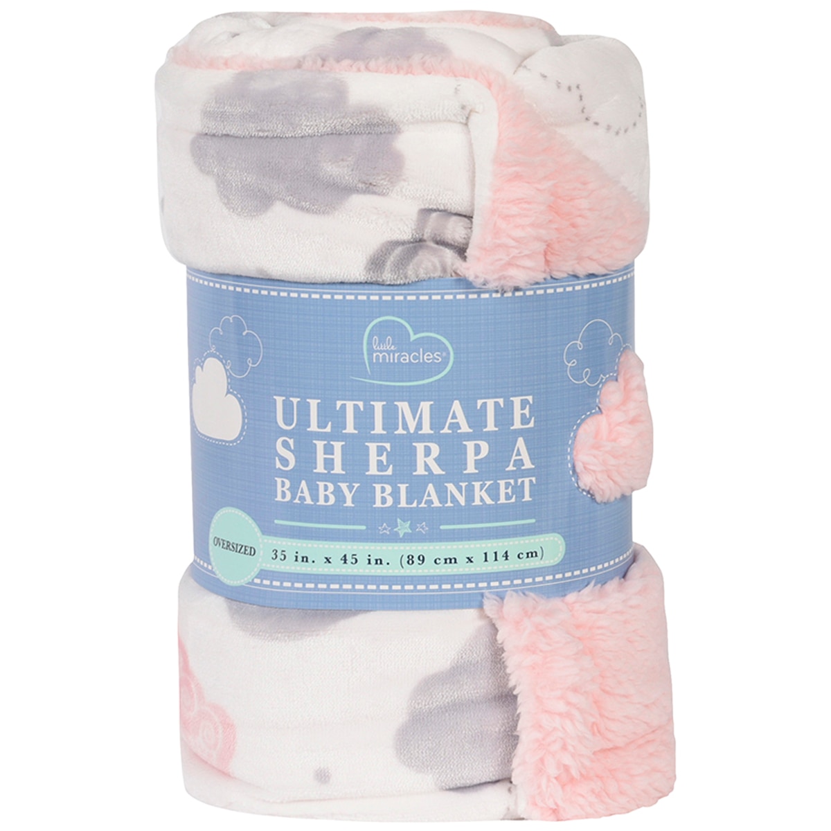 Little Miracles Ultimate Sherpa Baby Blanket Cloud Costco Australia