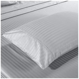 Bdirect Kensington 1200TC Cotton Sheet Set in Stripe - Double Silver Grey