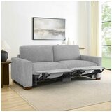 Henredon Fabric Sofa with 2 Power Footrests