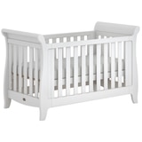 Coffee Wood Boori Sleigh Expandable Cot Bed