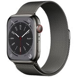 Apple Watch Series 8 GPS + Cellular 41mm Gold Stainless Steel Case with Gold Milanese Loop