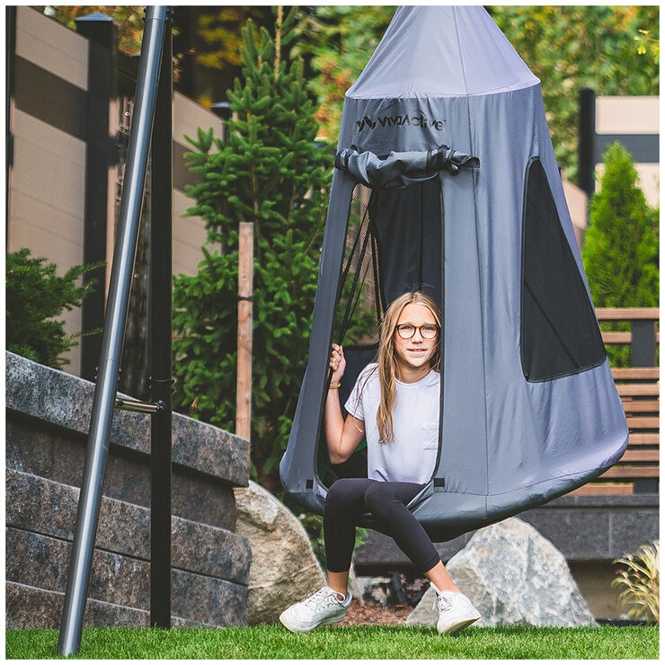 gobaplay TitanFlex Swing Set with Saucer Tent Swing