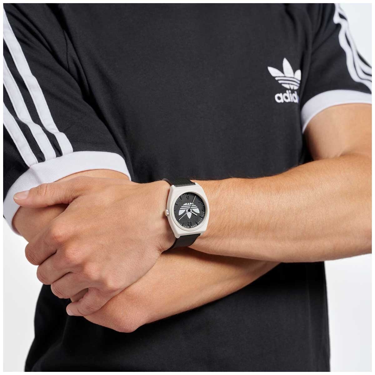 Adidas Originals Project Two Black Dial Watch AOST23550