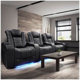 Valencia Home Theatre Tuscany Edition 3 Seater Black
