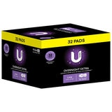 U By Kotex Maxi Overnight Long 32 Pack