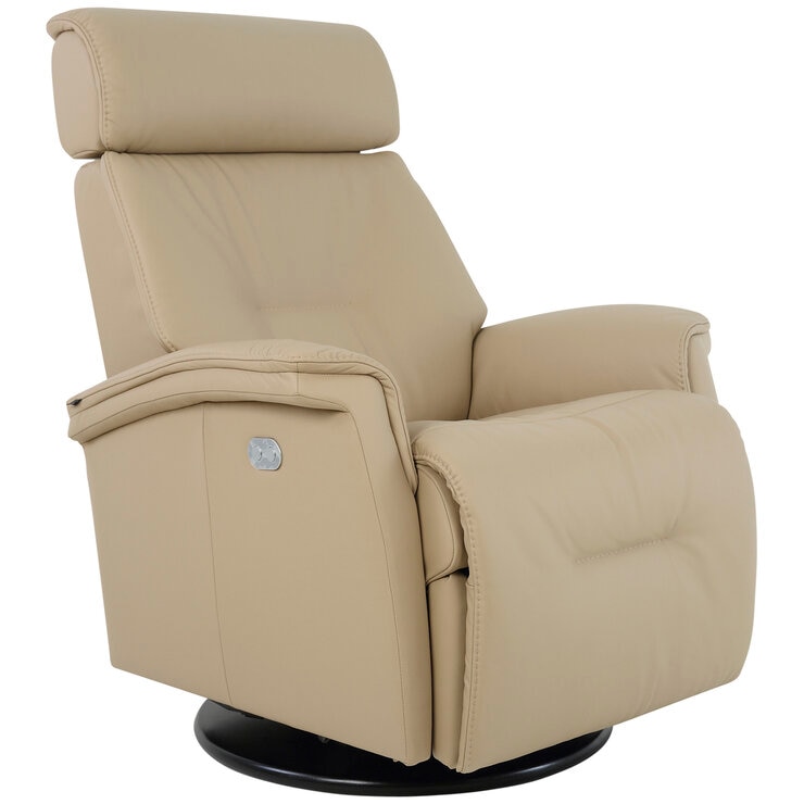 Moran Fjords Rome Motorised Recliner Relaxer Large 1 Motor with Battery Latte Beige