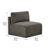 Thomasville 6PC Fabric Modular Sectional with Ottoman Grey