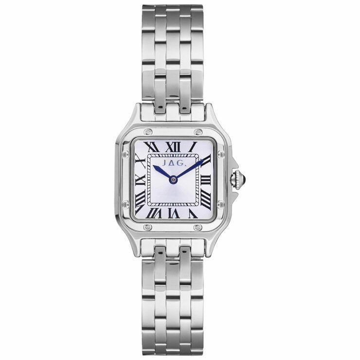 JAG Riana Silver Tone Square Dial Women's Watch J2814A JAG Riana Silver Tone Square Dial Women's Watch J2814A
