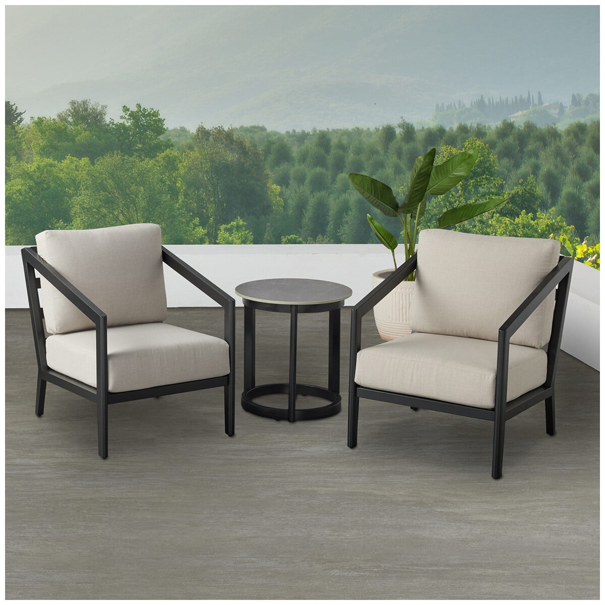 Agio Formia 3 Piece Deep Dining Set