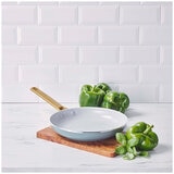 GreenPan Ceramic Non-Stick Frypan 2 Piece Set 24cm And 30cm Smokey Sky Blue