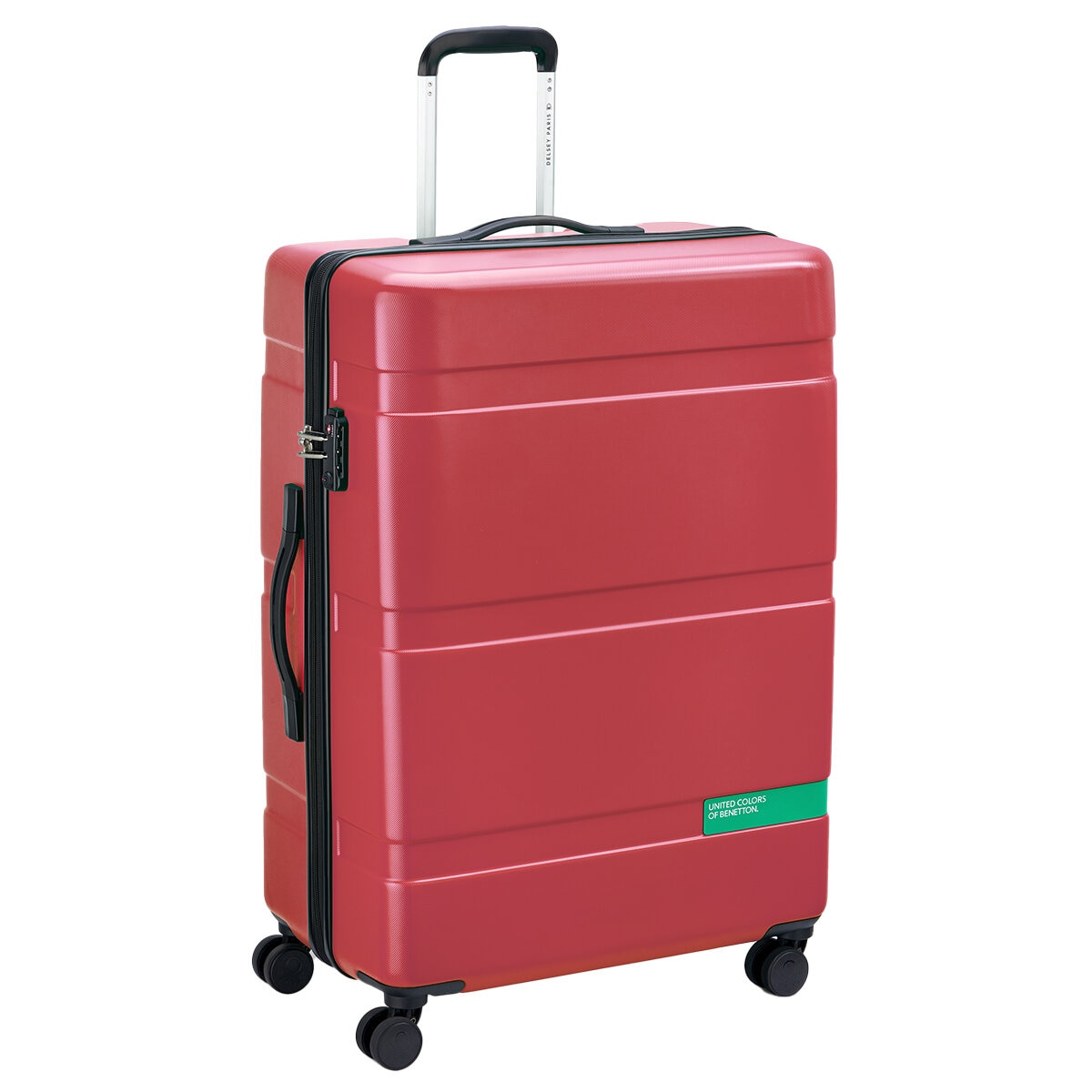 Delsey Benetton 3 Piece Luggage Set Red