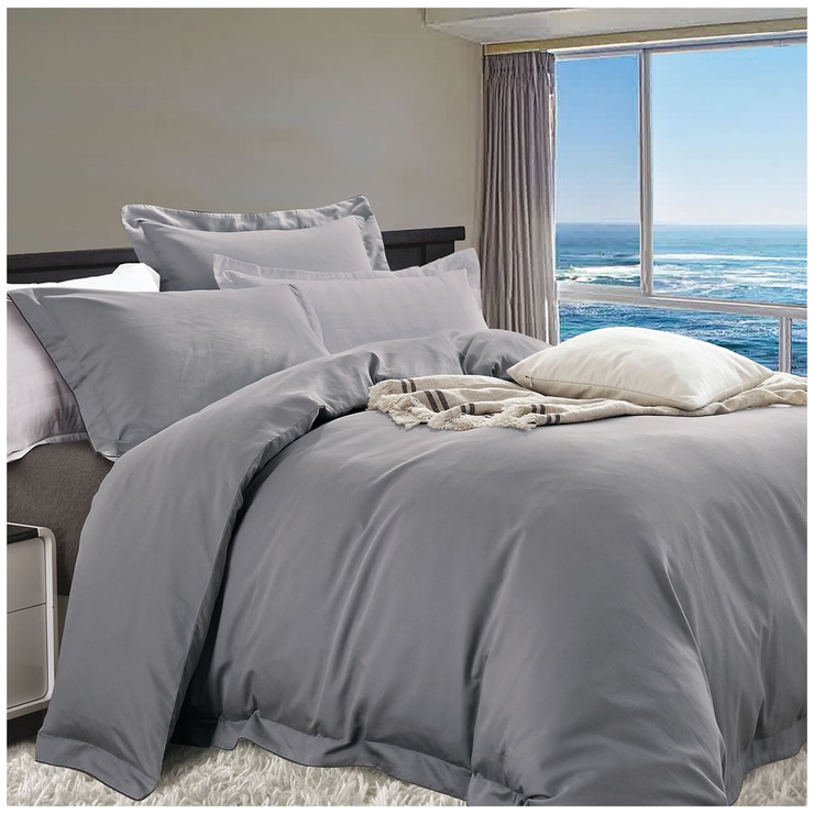 Deluxe 1200 Tc Cotton Rich Queen Quilt Cover Set Costco Australia