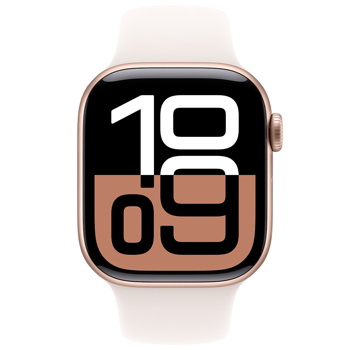 Apple Watch Series 10 GPS 42mm Rose Gold Aluminium Case with Light Blush Sport Band S/M