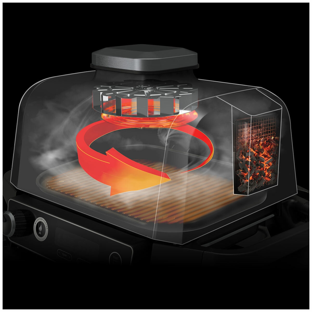 Ninja Woodfire Electric BBQ Grill and Smoker OG751ANZ Ninja Woodfire Electric BBQ Grill and Smoker OG751ANZ