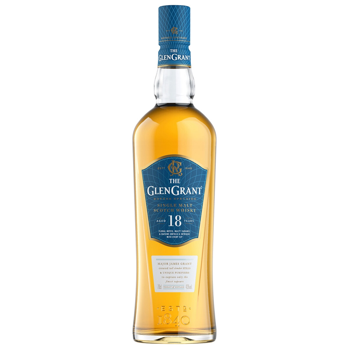 The Glen Grant 18 Year Old Single Malt Scotch Whisky 700ml
