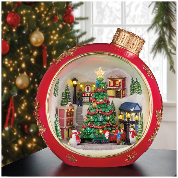 38.8cm Winter Scene Ornament with Animation and Music 38.8cm Winter Scene Ornament with Animation and Music