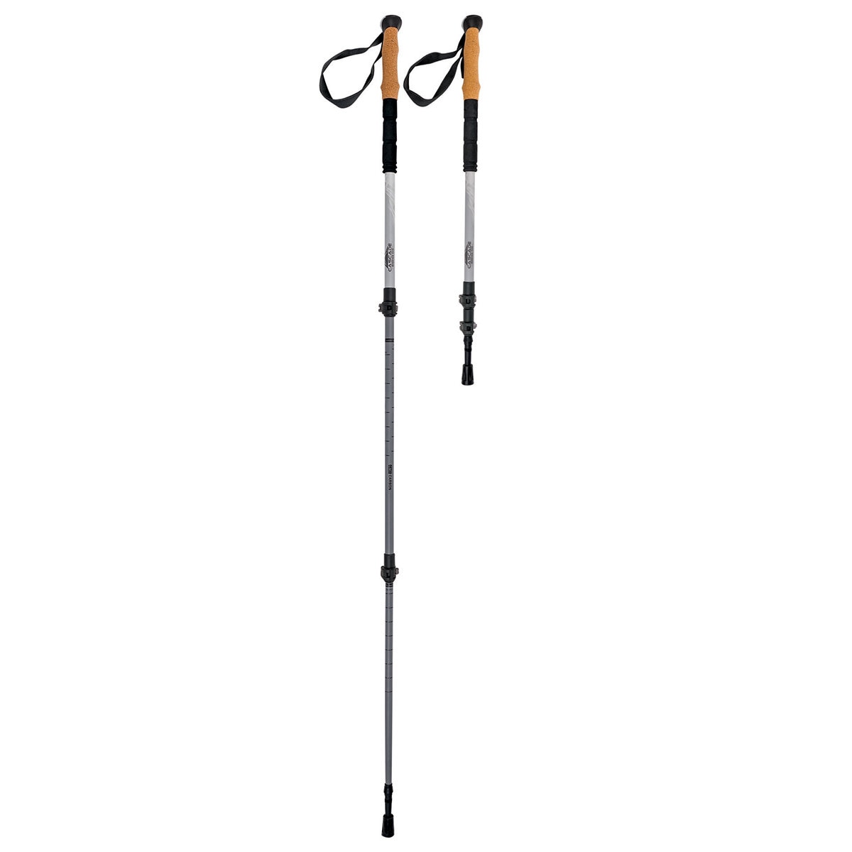 Cascade Mountain Tech Carbon Fibre Trekking Poles Set TP-CF-QL-CORK-24-C