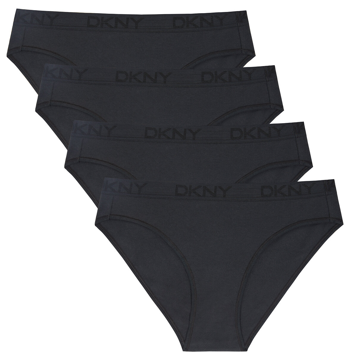 DKNY Women's Bikini Brief 4 Pack Small