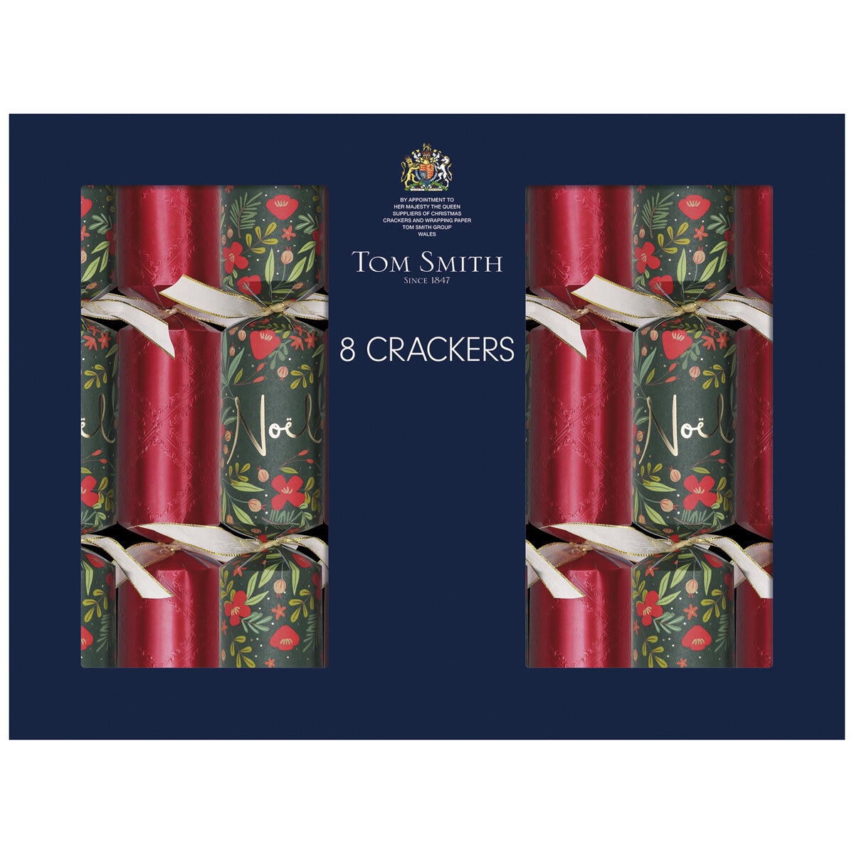 Tom Smith 8 Luxury Christmas Crackers Traditional