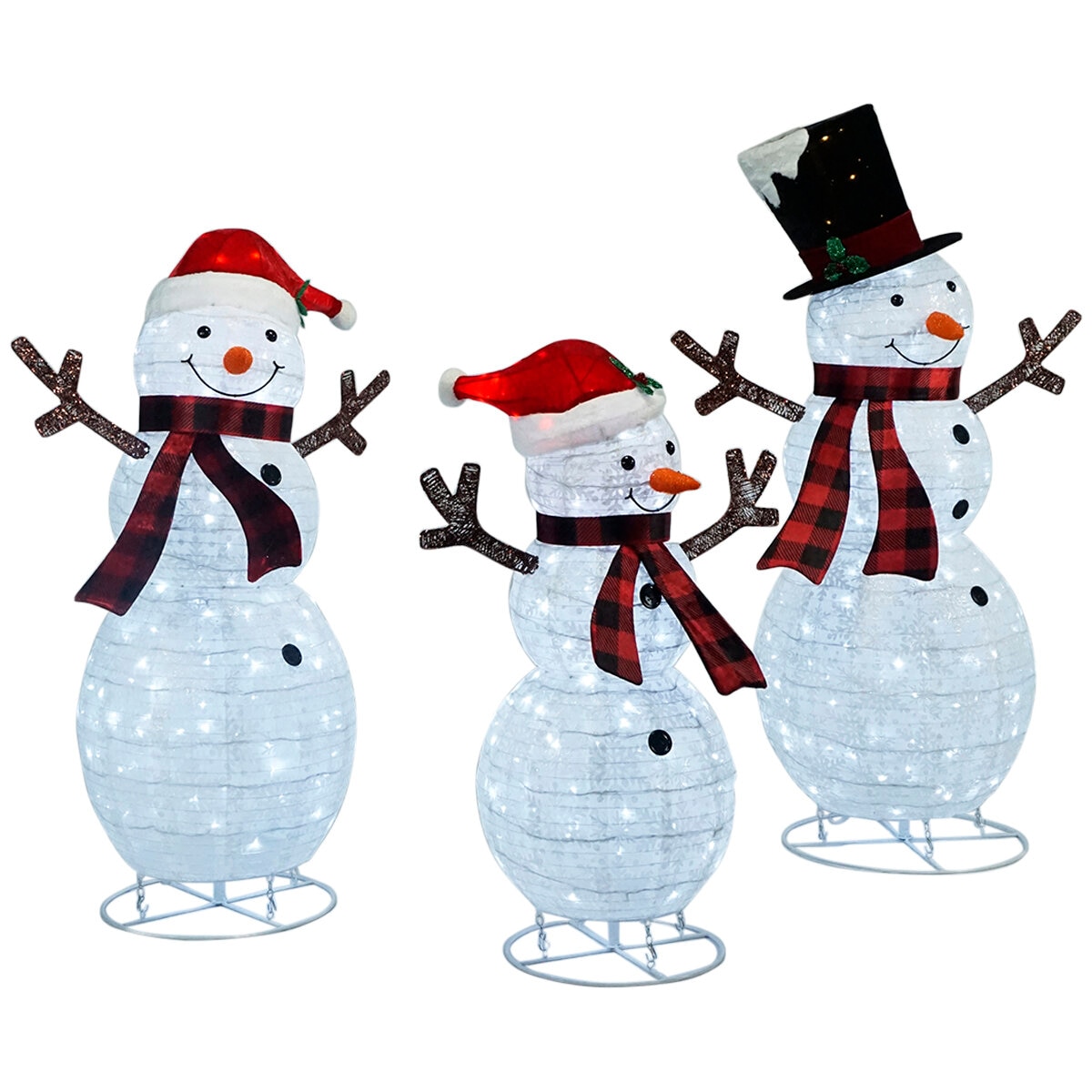 Snowman Family 3 Piece Set