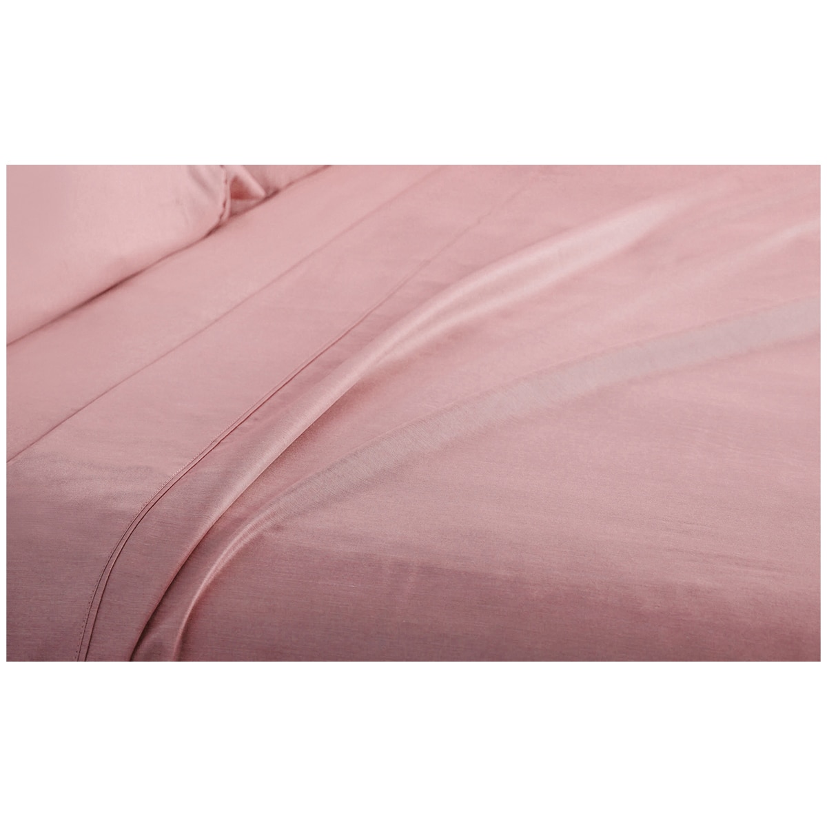 Kingtex Bamboo Cooling 2000TC Sheet Set King Single - Tea Rose