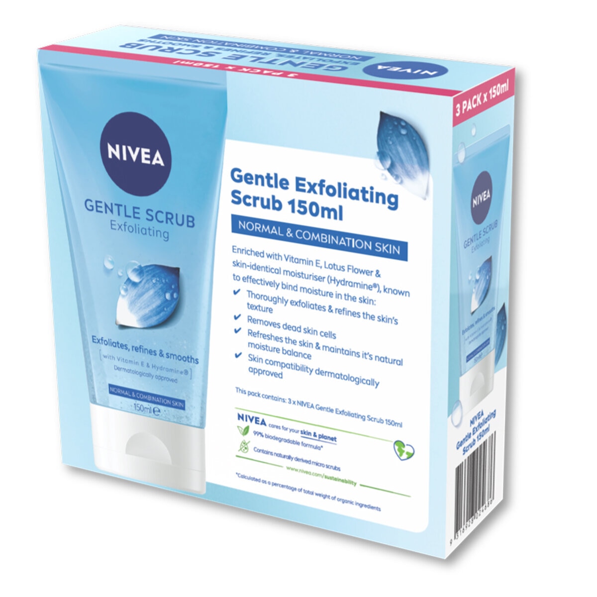 Nivea Facial Cleanser 3x150ML