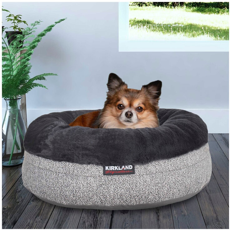 Kirkland Signature 60cm Round Nest Pet Bed Grey