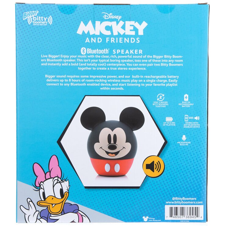 Bigger Bitty Boomers 8 Inch Bluetooth Speaker Mickey