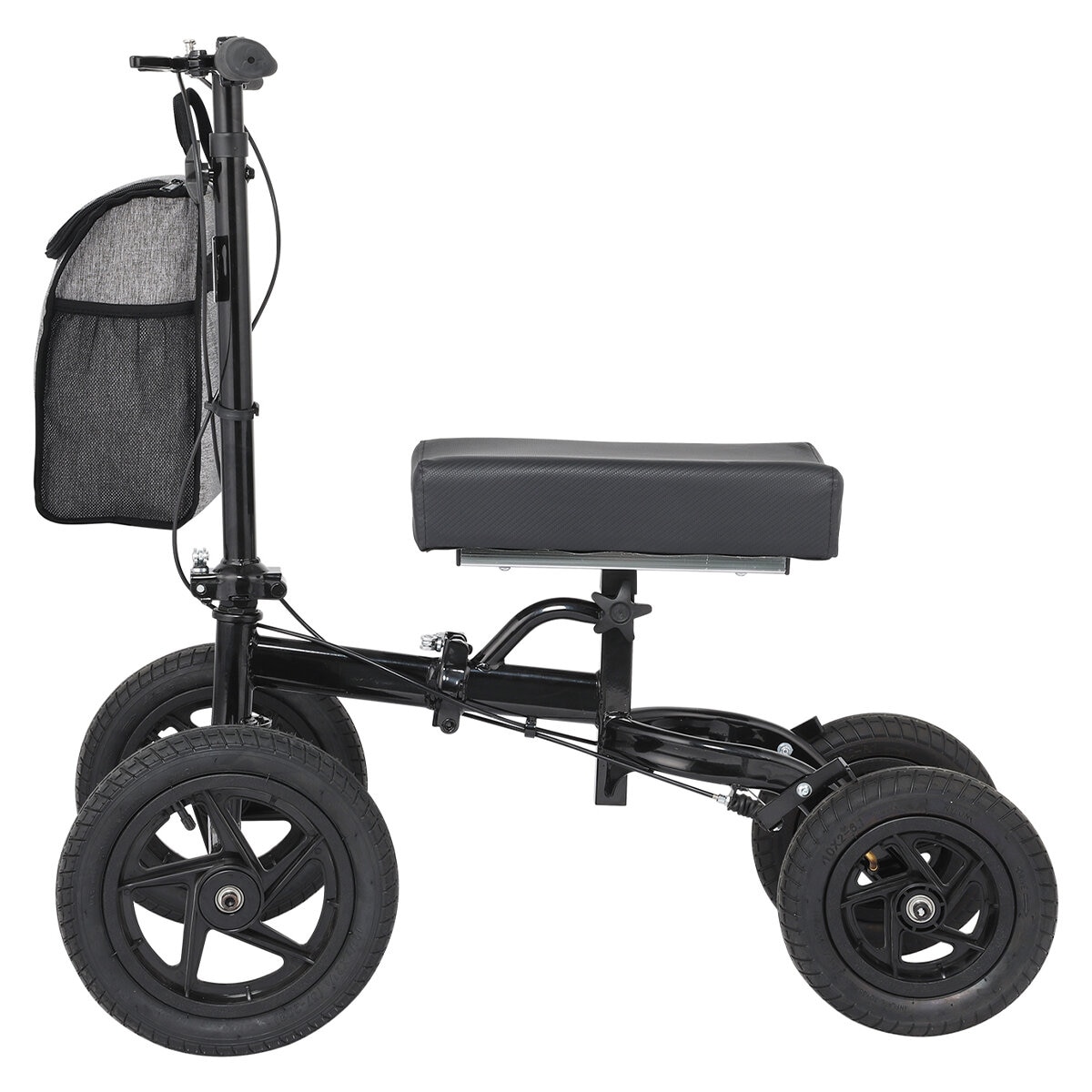 Altus Knee Scooter Walker Pneumatic Tires Black