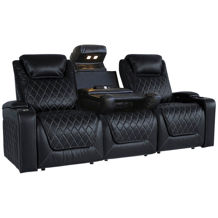 Valencia Home Theatre Oslo Console Edition 3 Seater Black Valencia Home Theatre Oslo Console Edition 3 Seater Black