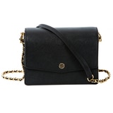 Tory Burch Robinson Convertable Shoulder Bag - Blk/RoyNvy