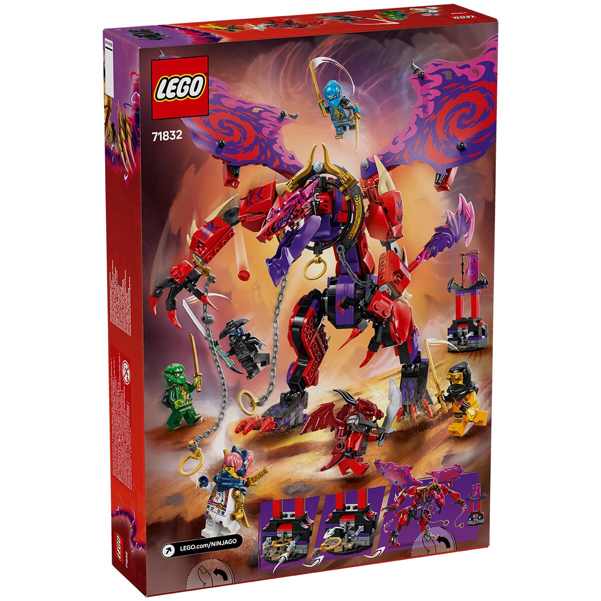 LEGO NINJAGO Thunderfang Dragon of Chaos Ninja 71832