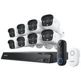 Reolink NVR 12MP 4 Cam Security System And Video Doorbell PoE NVS16-12MB81DBP Reolink NVR 12MP 4 Cam Security System And Video Doorbell PoE NVS16-12MB81DBP