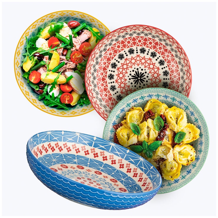 Signature Housewares Dinner Bowls 4 Piece Set