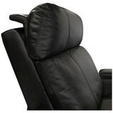 Valencia Piacenza Home Theater Seating Row of 4 Seats, Black