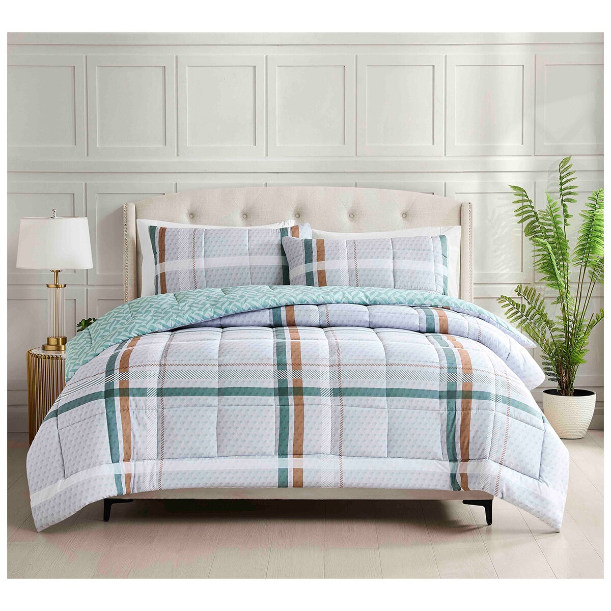 Istoria Home Quilted Comforter Queen 3 Piece Set
