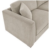 Thomasville Fabric Sectional With Storage Ottoman