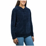 Jachs Girlfriend Women's Chenille Hoodie Sweater Navy US X-Large Jachs Girlfriend Women's Chenille Hoodie Sweater Navy US X-Large
