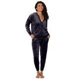 JEZEBEL Women's Velour Lounge Set Ink AU XS JEZEBEL Women's Velour Lounge Set Ink AU XS