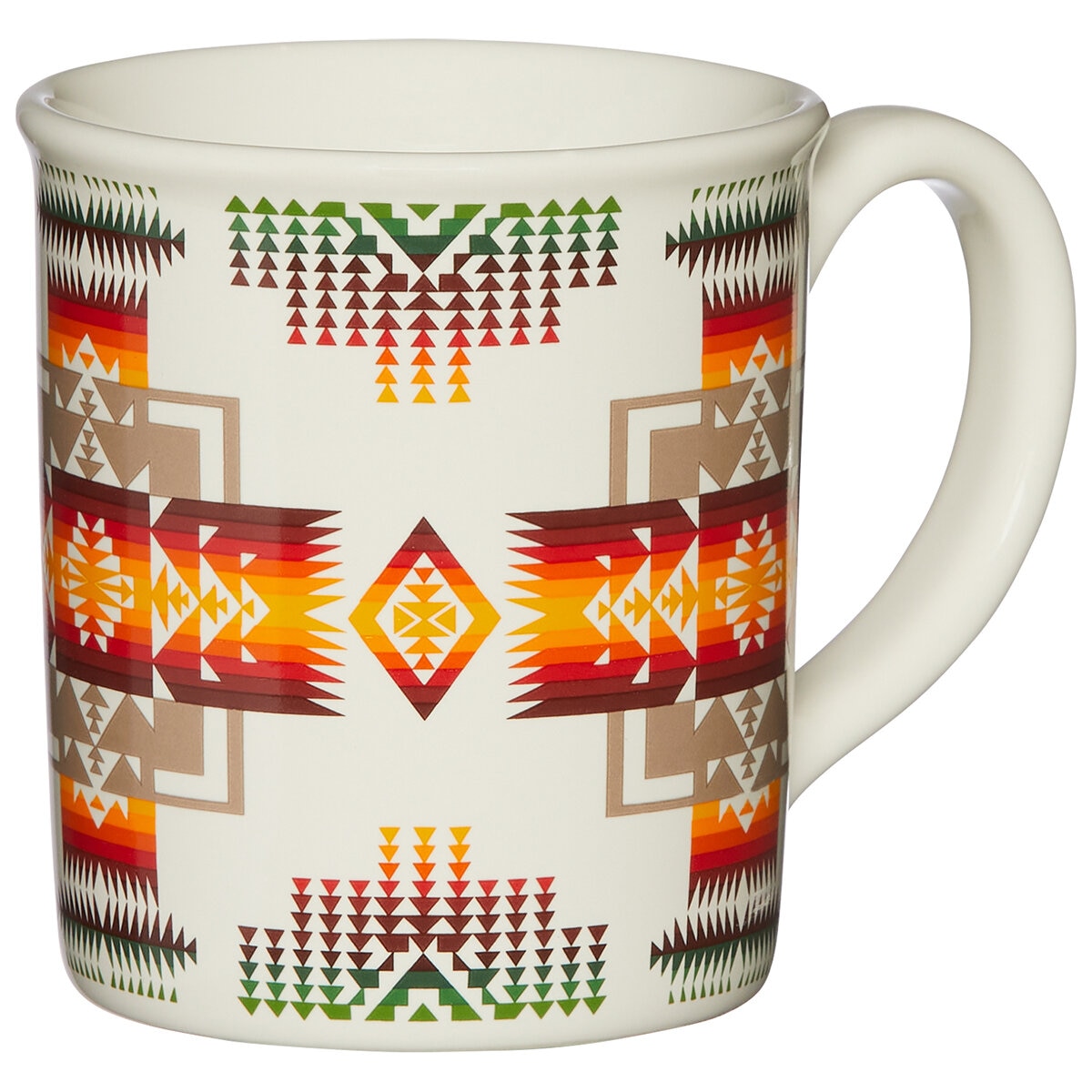 Pendleton Ceramic Mugs 4 Piece Set Camp Stripe Matte