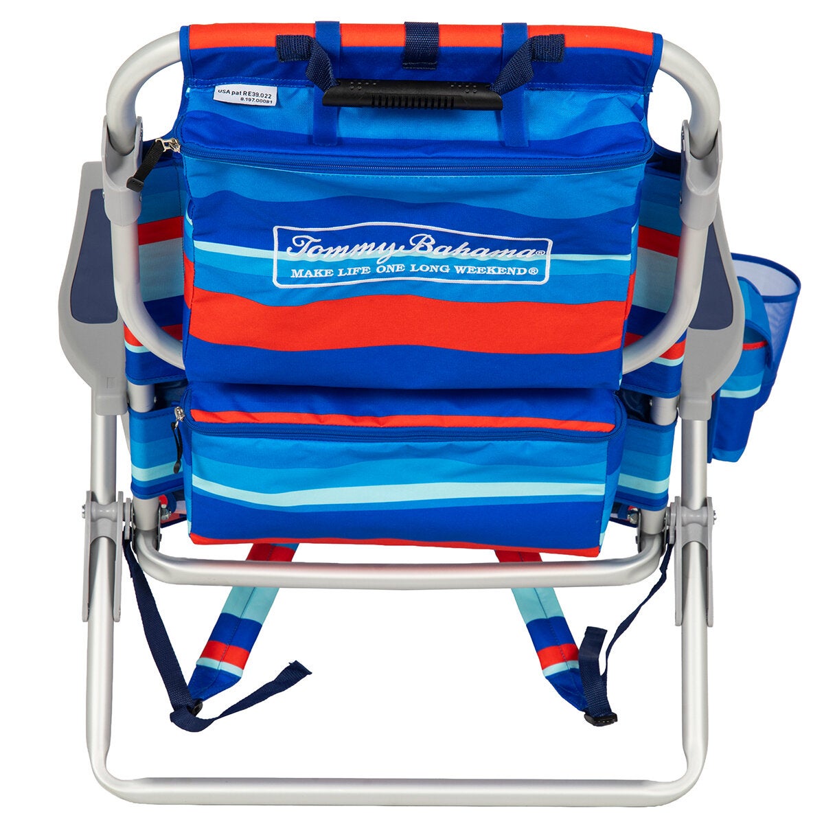 Tommy Bahama 5 Position Beach Chair 2 Pack - Red/Blue Stripe Tommy Bahama 5 Position Beach Chair 2 Pack - Red/Blue Stripe