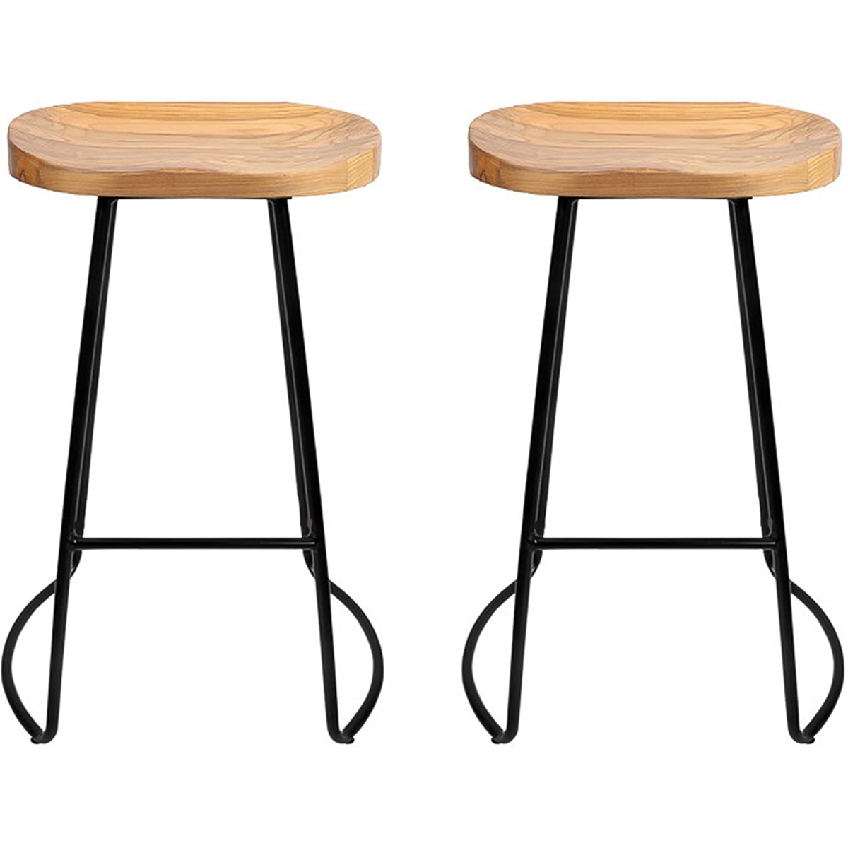 artiss vintage tractor barstool retro 2pk