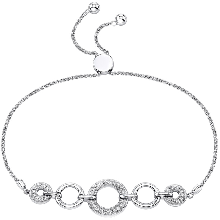 18KT White Gold 0.40ctw Round Brilliant Cut Diamond Bracelet Costco