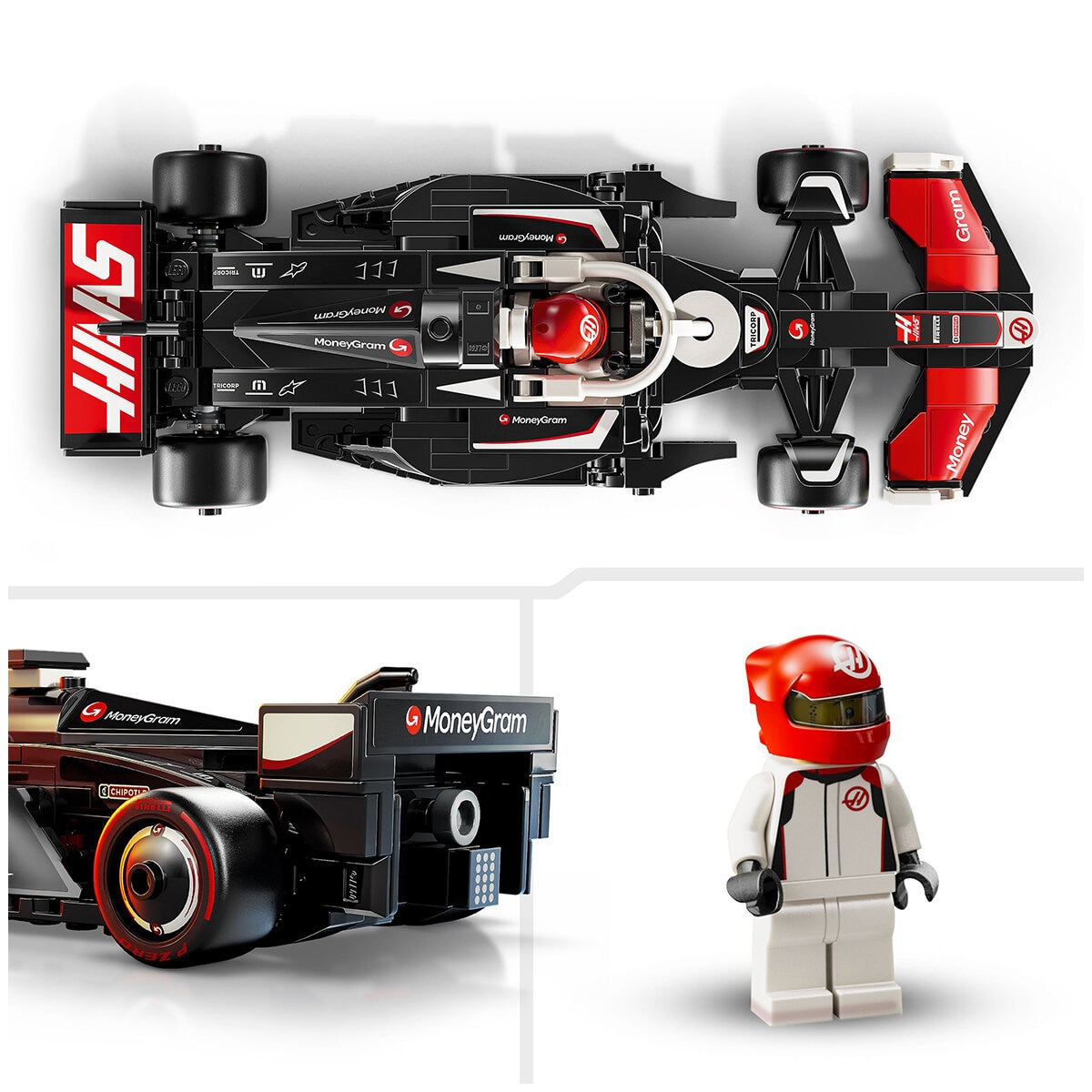 LEGO Speed Champions MoneyGram Haas F1 Team VF-24 Race Car 77250